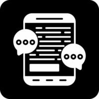 Mobile Chat Vector Icon