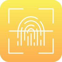 Fingerprint Scanner Vector Icon