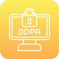 gdpr vector icono