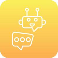 Robot Chat Vector Icon