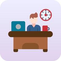 Workaholic Vector Icon