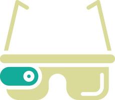 icono de vector de gafas inteligentes