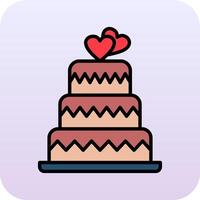 Wedding Cake Vector Icon