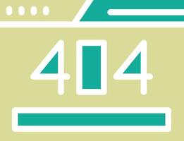 404 Error Vector Icon