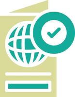 Passport Approved Vector Icon