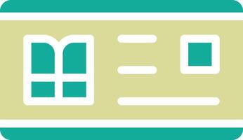 Library Card Vector Icon