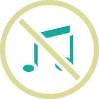 No Music Vector Icon