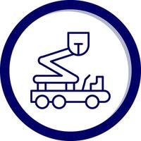 Boom Lift Vecto Icon vector