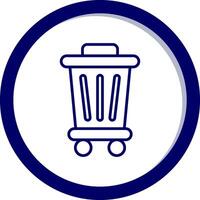 Trash Bin Vecto Icon vector