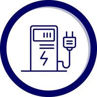 Electric Charge Vecto Icon vector