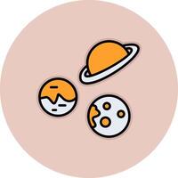 Planets Vecto Icon vector