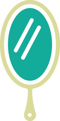 Hand Mirror Vector Icon