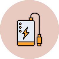 Power Bank Vecto Icon vector