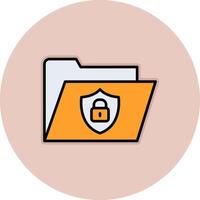 Secure Folder Vecto Icon vector