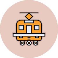 Tram Vecto Icon vector