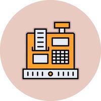 Cashier Machine Vecto Icon vector