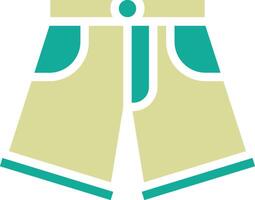 Denim Shorts Vector Icon