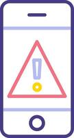 Mobile Alert Vecto Icon vector