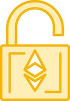 Ethereum UnLock Vecto Icon vector