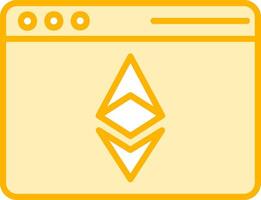 Ethereum Browser Vecto Icon vector