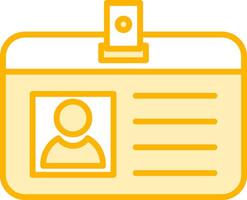 Identification Card Vecto Icon vector