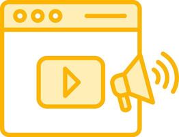 Video Marketing Vecto Icon vector