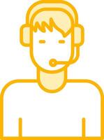 Customer Service Agent Vecto Icon vector