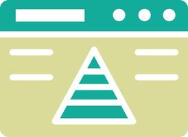 Website Pyramid Vector Icon