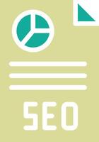 icono de vector de informe seo