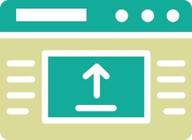 Webpage Upload Vector Icon