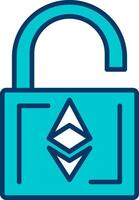 Ethereum UnLock Vecto Icon vector