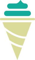 icono de vector de cono de helado