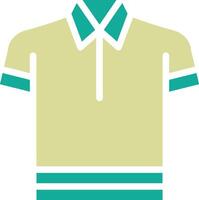 icono de vector de camisa de polo