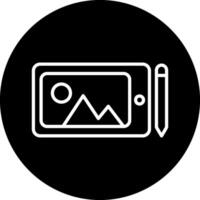 Graphic Tablet Vecto Icon vector