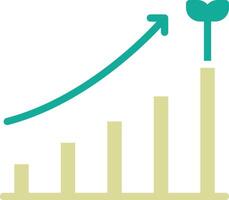 icono de vector de crecimiento empresarial