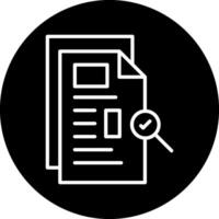 Work File Search Vecto Icon vector