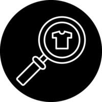 Cloth Search Vecto Icon vector