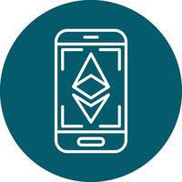 Ethereum Scan Vecto Icon vector