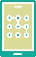Mobile Pattern Lock Vector Icon