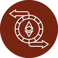 Ethereum Exchange Vecto Icon vector
