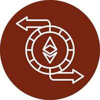 Ethereum Exchange Vecto Icon vector