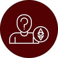 Unkown Ethereum Owner Vecto Icon vector