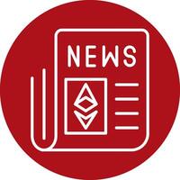 Ethereum News Vecto Icon vector