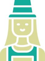 Female Farmer Vector Icon