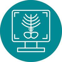 X-ray Bone Vecto Icon vector