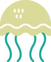 icono de vector de medusas