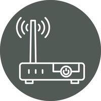 Router Device Vecto Icon vector