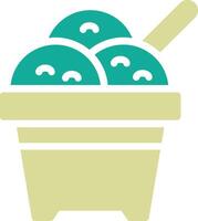 icono de vector de helado