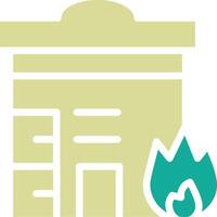 Building Fire Vector Icon