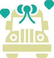 Wedding Car Vector Icon